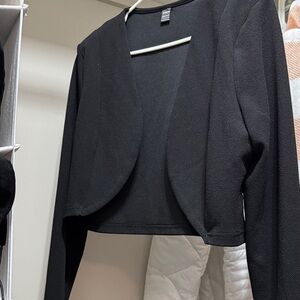 Black Cropped Blazer